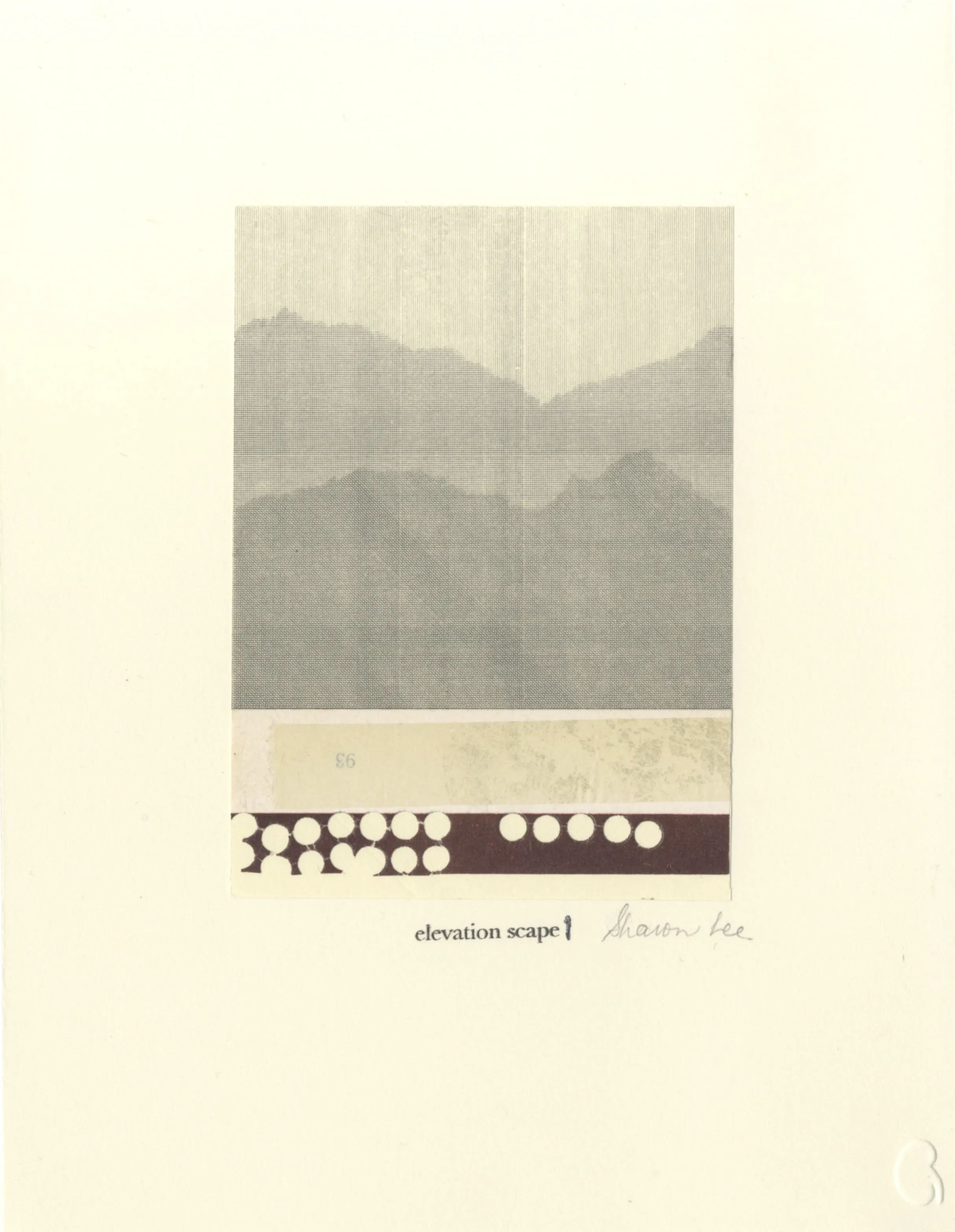 Elevation scape 1 — Collage and Monoprint