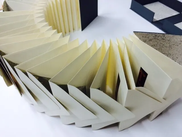 Envelope Book — Artist book, lithograph and letterpress on found envelopes — view 2