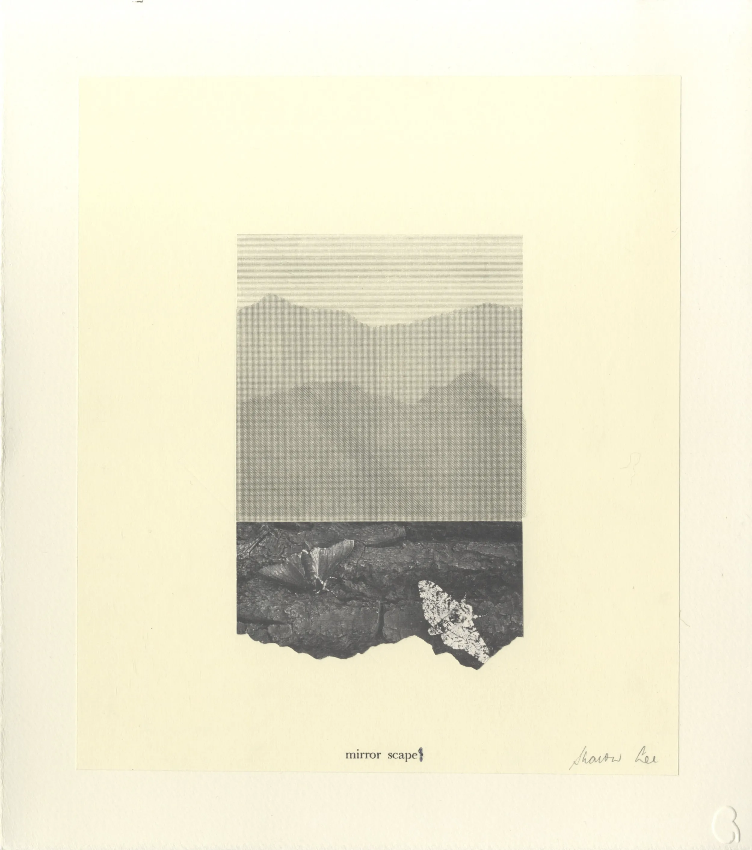 Mirrorscape 1 — Monoprint and collage