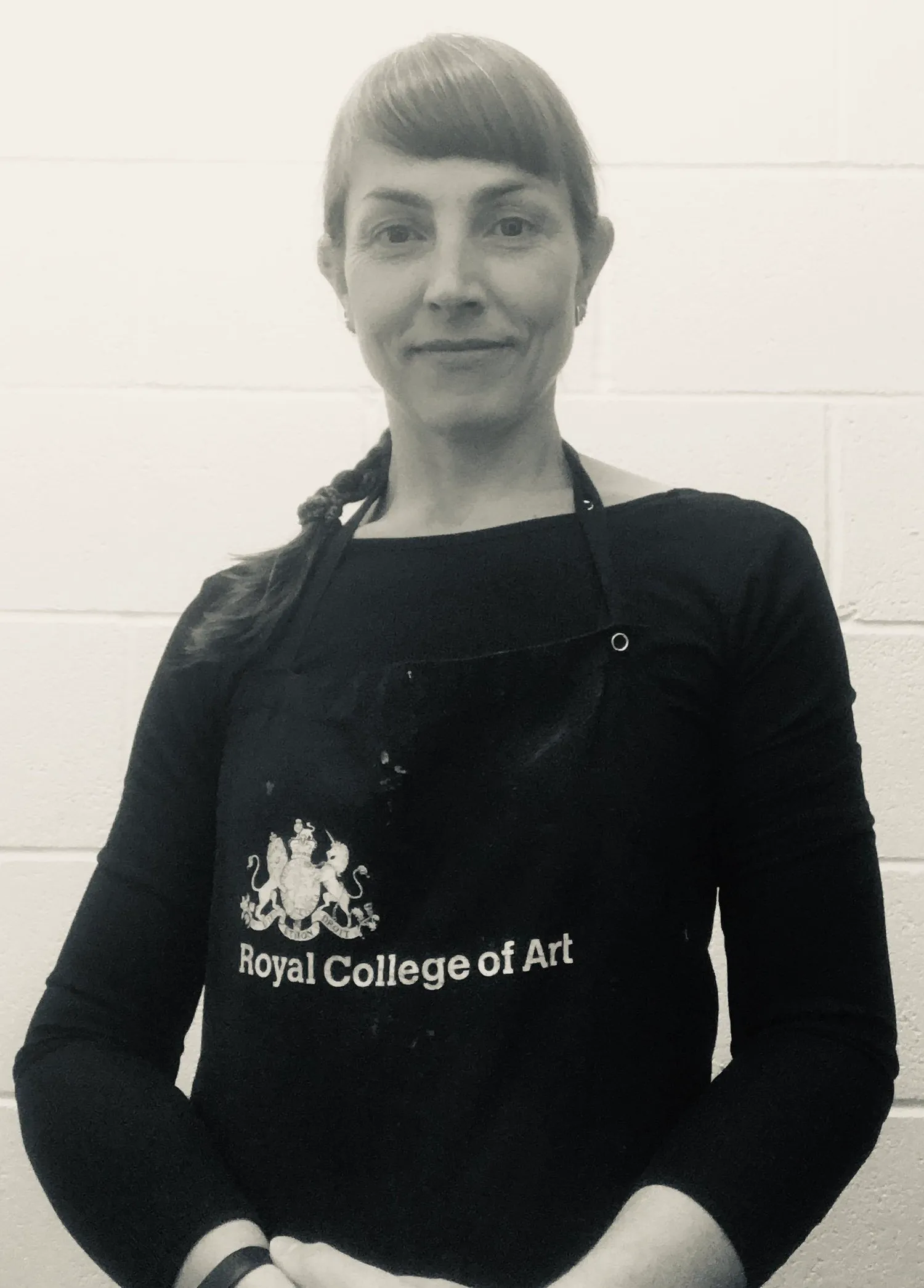 Sharon Lee in the print studio