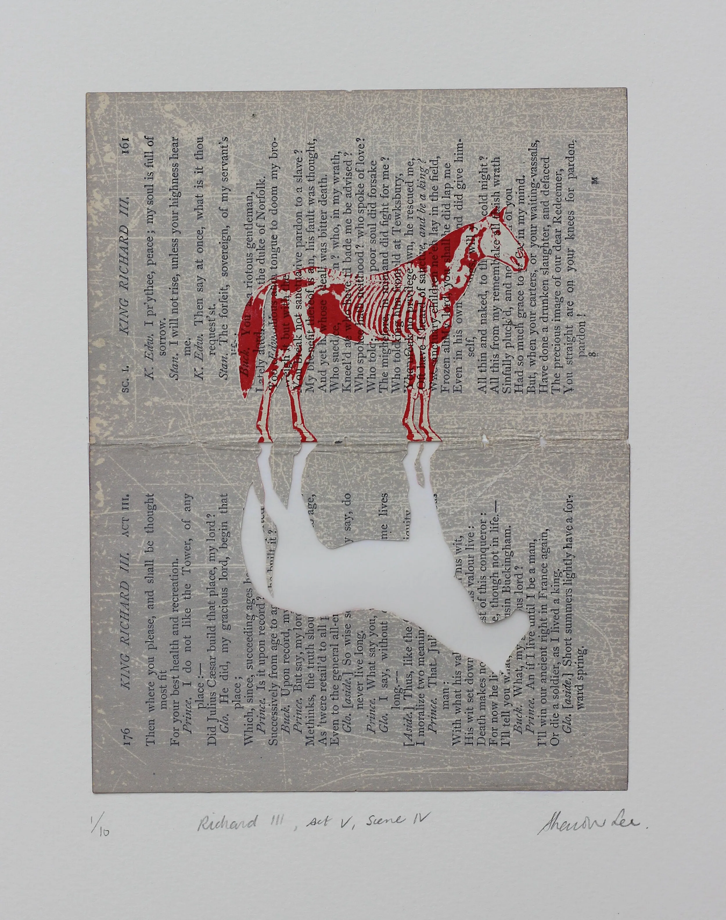 Richard III, Act V, Scene IV — Lithograph with chine collé