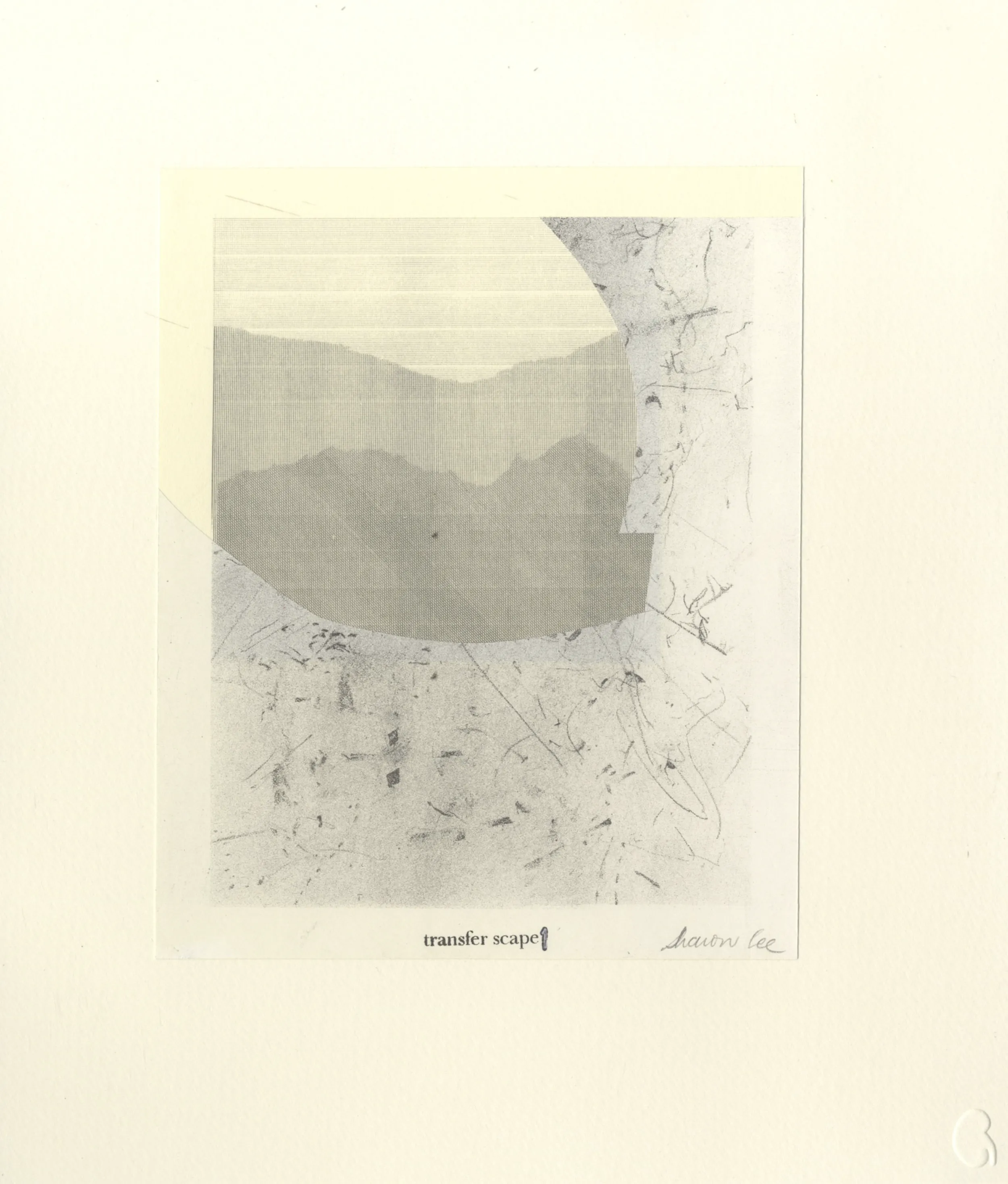 Transferscape 1 — Monoprint and lithograph