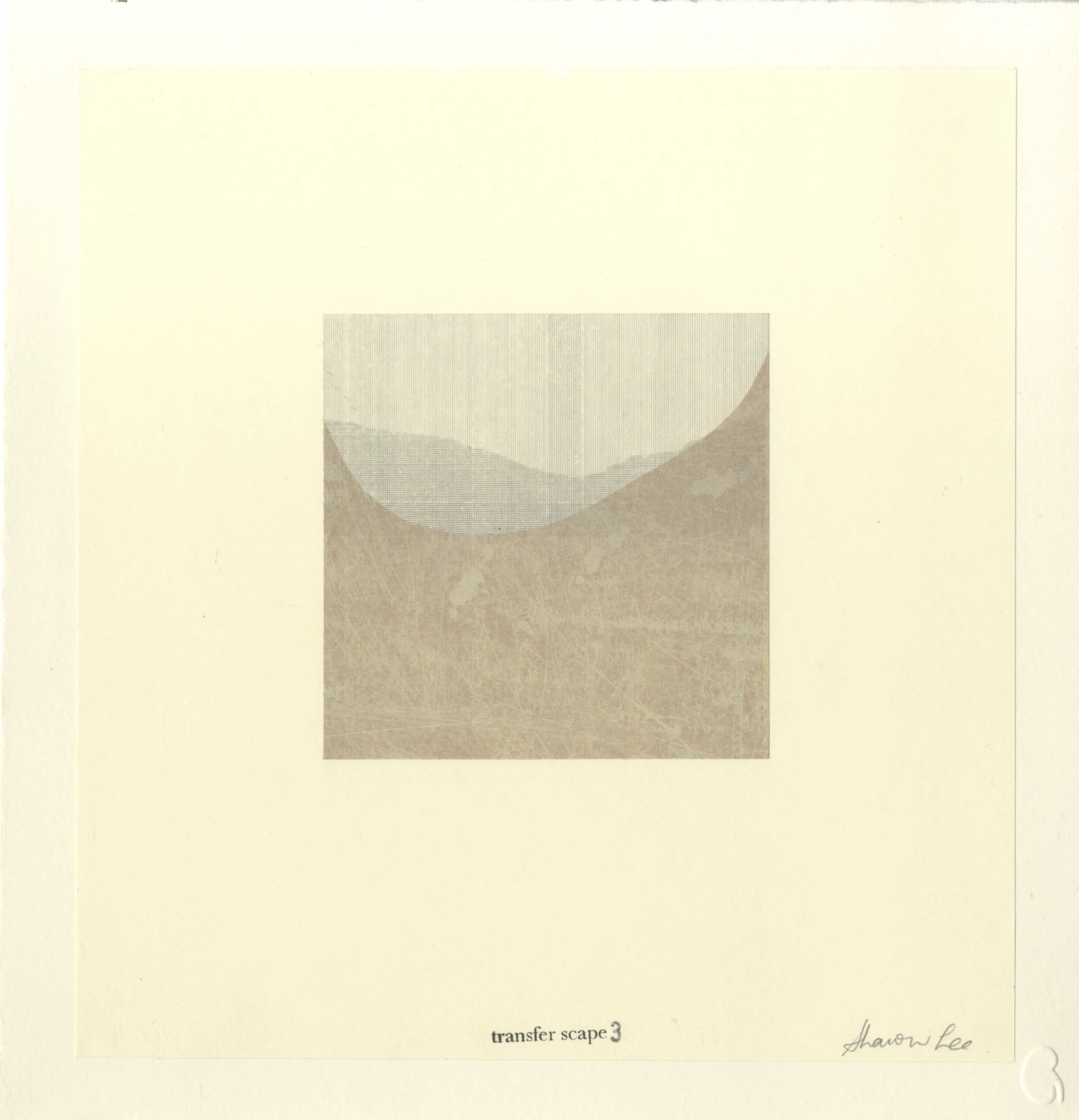 Transferscape 3 — Monoprint and lithograph